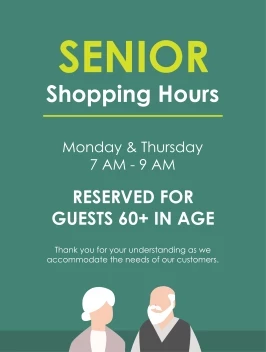 Senior Shopping Hours
