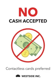 No Cash Accepted