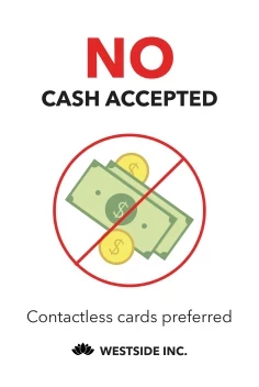 No Cash Accepted