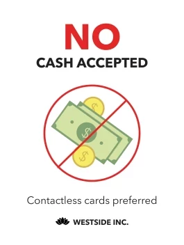 No Cash Accepted
