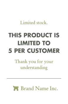 Product Is Limited
