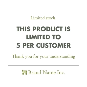 Product Is Limited