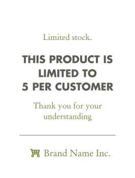 Product Is Limited