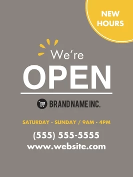 We're Open Business