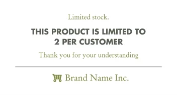 Product Is Limited