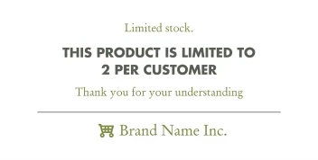 Product Is Limited
