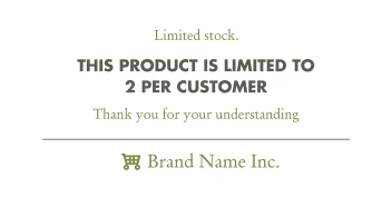 Product Is Limited