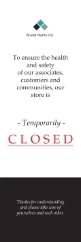 Temporarily Closed