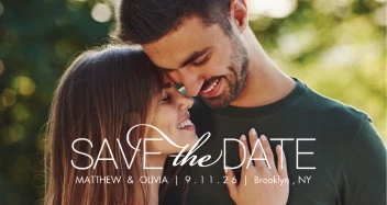 Classy Save the Date