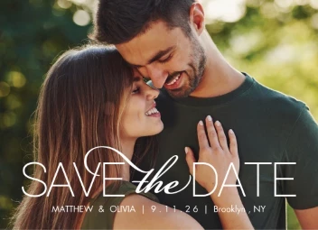 Classy Save the Date