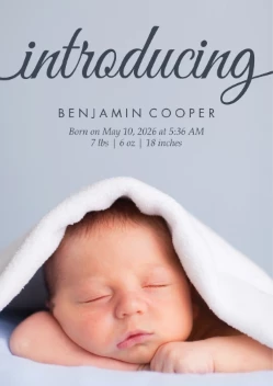 Introducing Our Baby