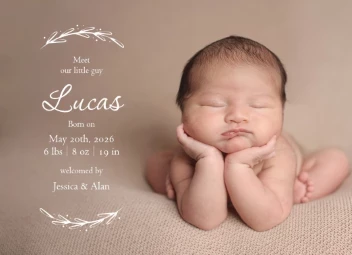 Our Little Baby Announcement