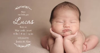 Our Little Baby Announcement