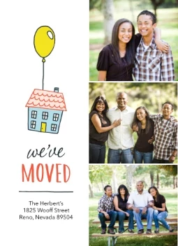 House and Balloon Illustration