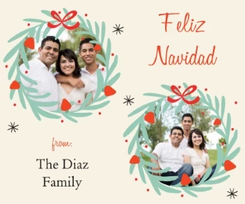 Feliz Navidad Wreath Frame