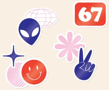 67 Stickers