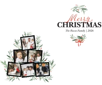 Merry Christmas Tree Collage