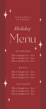Holiday Menu