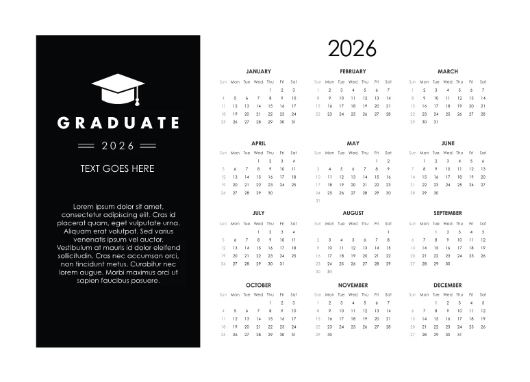 Grad Calendar 2026