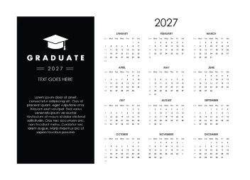 Grad Calendar 2027
