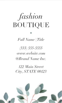 Boutique Photo Leaves