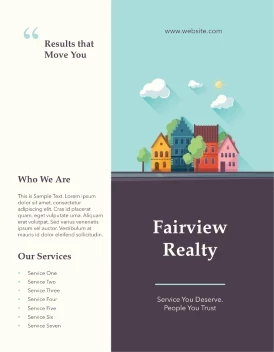 Real Estate Illustration Houses