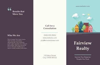 Real Estate Illustration Houses