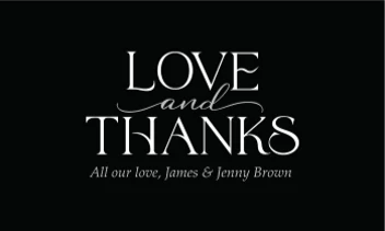 Chic Love And Thanks Thank You