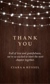 Fairy Lights Thank You