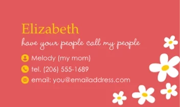 Daisy Contact Card