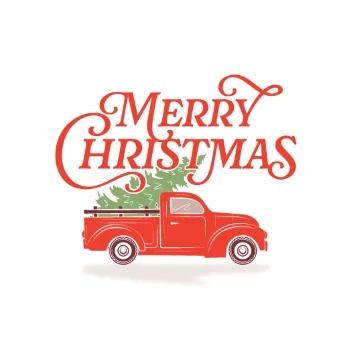 Merry Little Red Truck