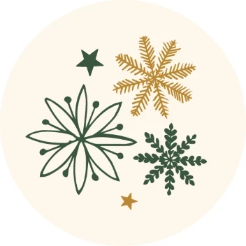 Snowflakes Holiday Greetings