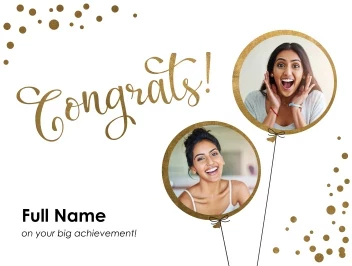 Congrats Balloon Apertures