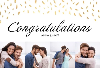 Gold Congrats Collage