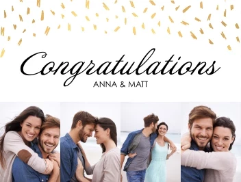 Gold Congrats Collage