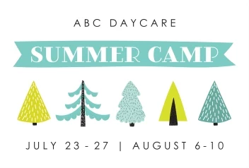 Trees Illustration Camp