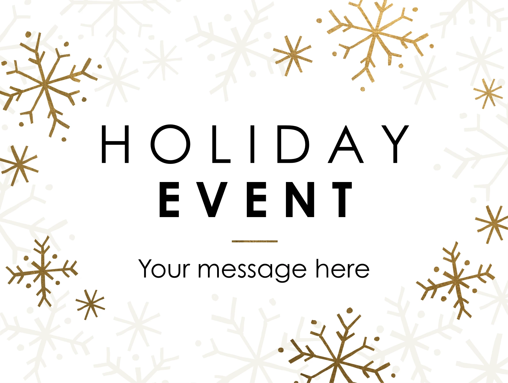 Snowflakes Holiday Event