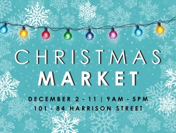 Christmas Market Snow Lights