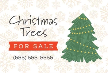 Christmas Tree Illustration Sale