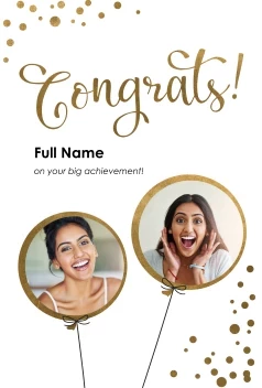 Congrats Balloon Apertures