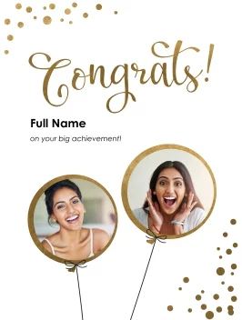 Congrats Balloon Apertures