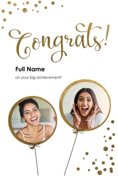 Congrats Balloon Apertures