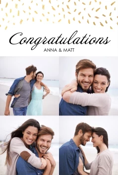 Gold Congrats Collage