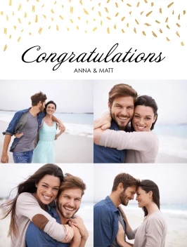 Gold Congrats Collage