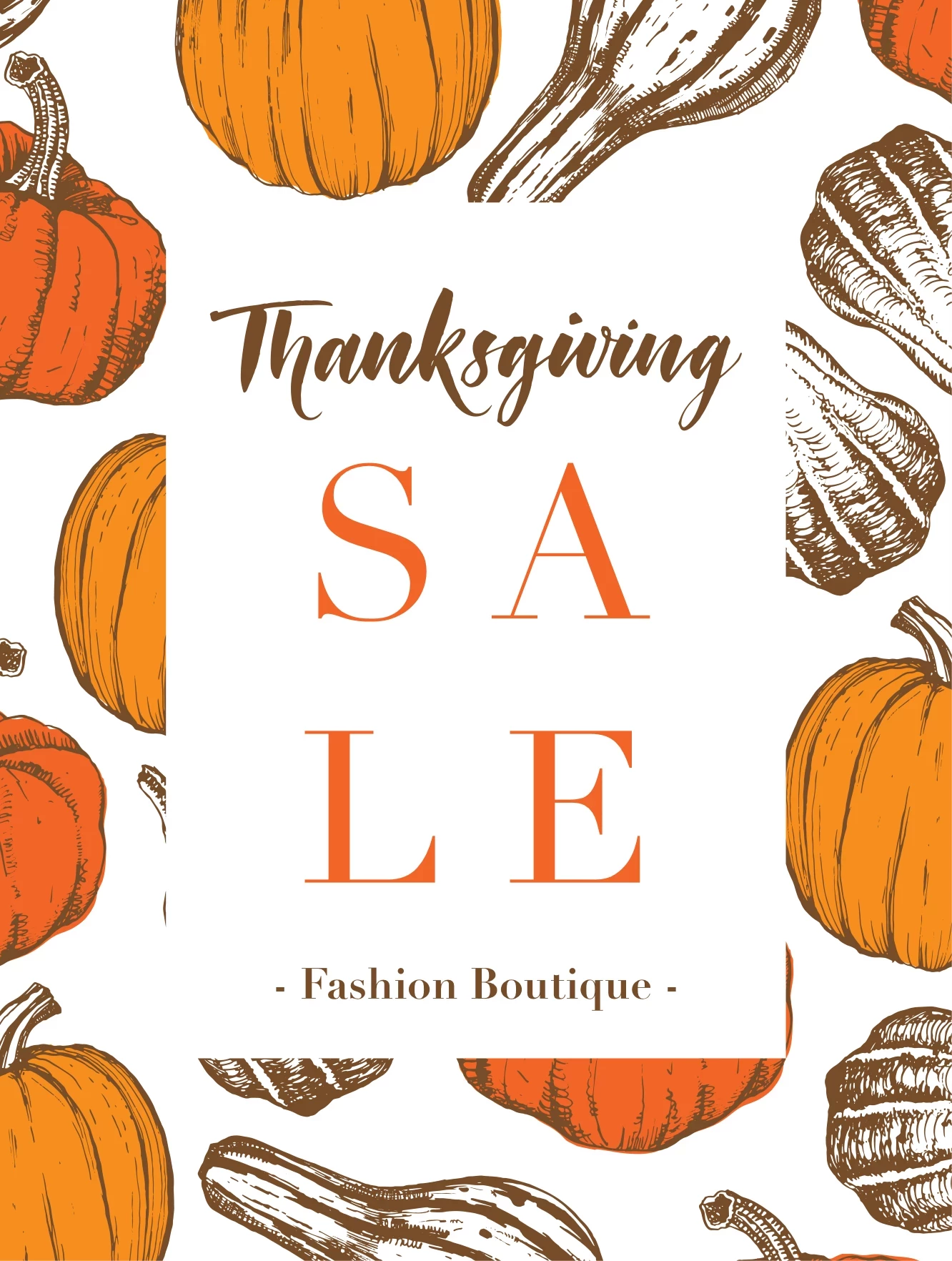 Pumpkins Orange Sale