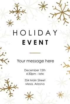 Snowflakes Holiday Event