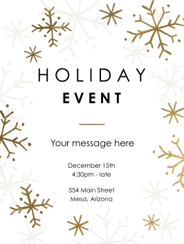 Snowflakes Holiday Event