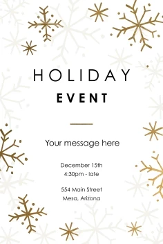 Snowflakes Holiday Event