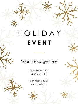 Snowflakes Holiday Event