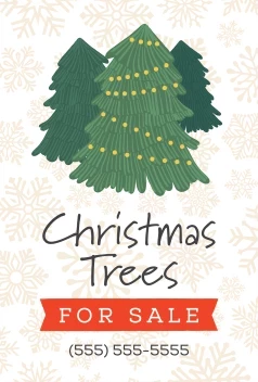 Christmas Tree Illustration Sale
